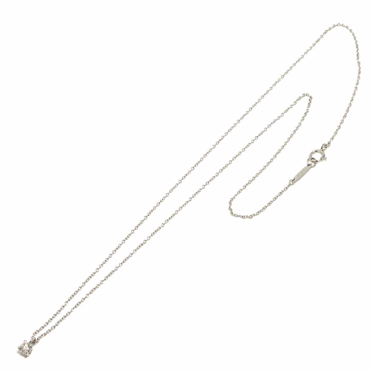 Solitaire Diamond Necklace Platinum