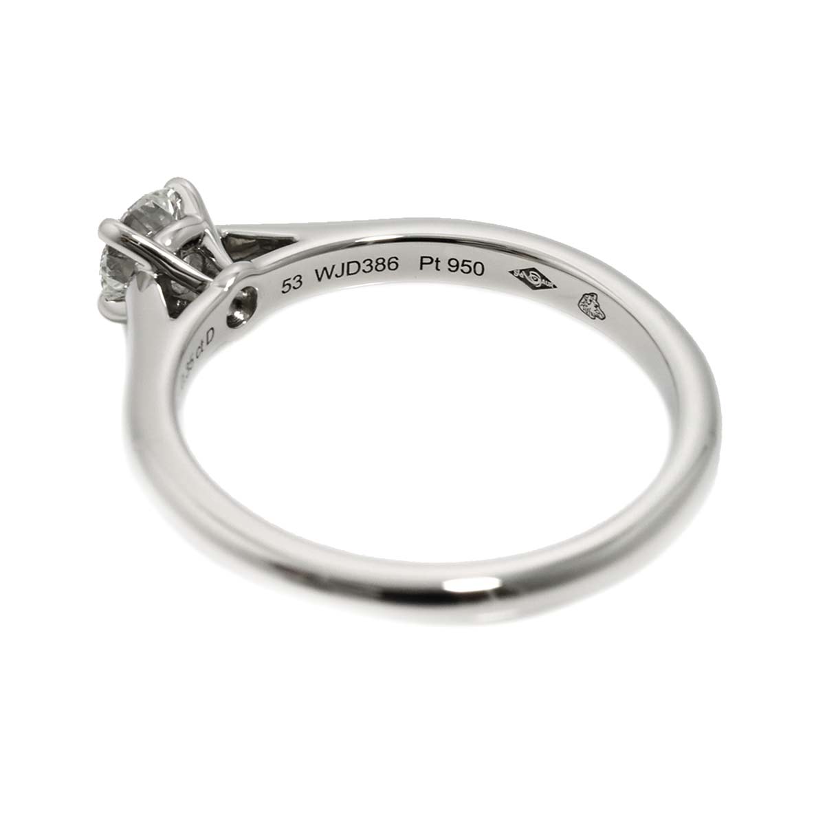 Diamond 0.35ct G/VS1/3EX Ring Platinum size53 6-6.25(US)