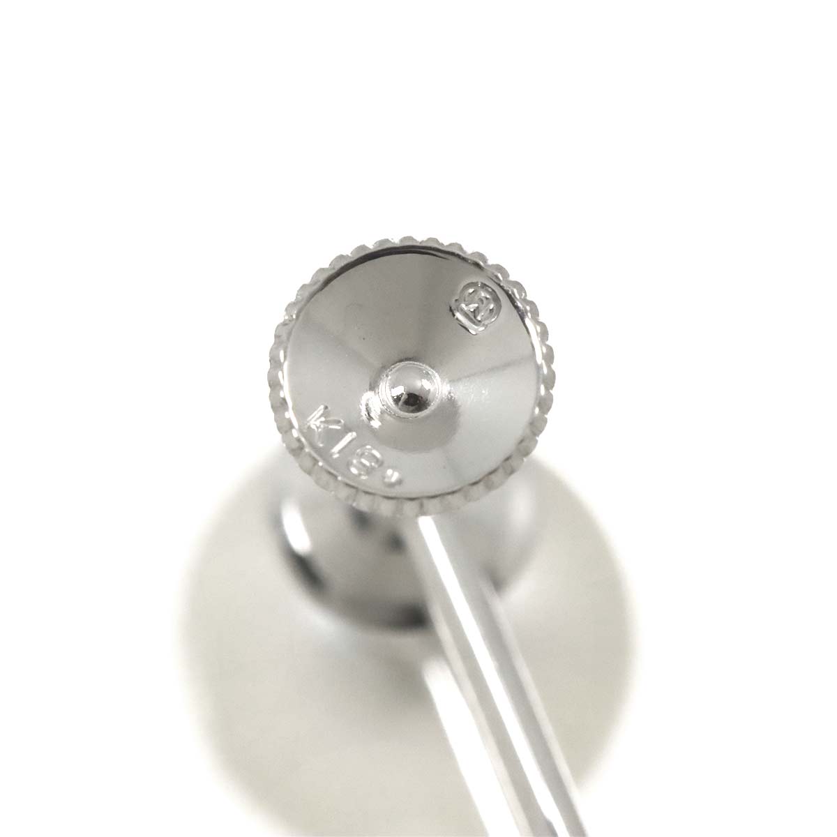 Akoya Pearl 8.6mm Earrings 18K WG 750