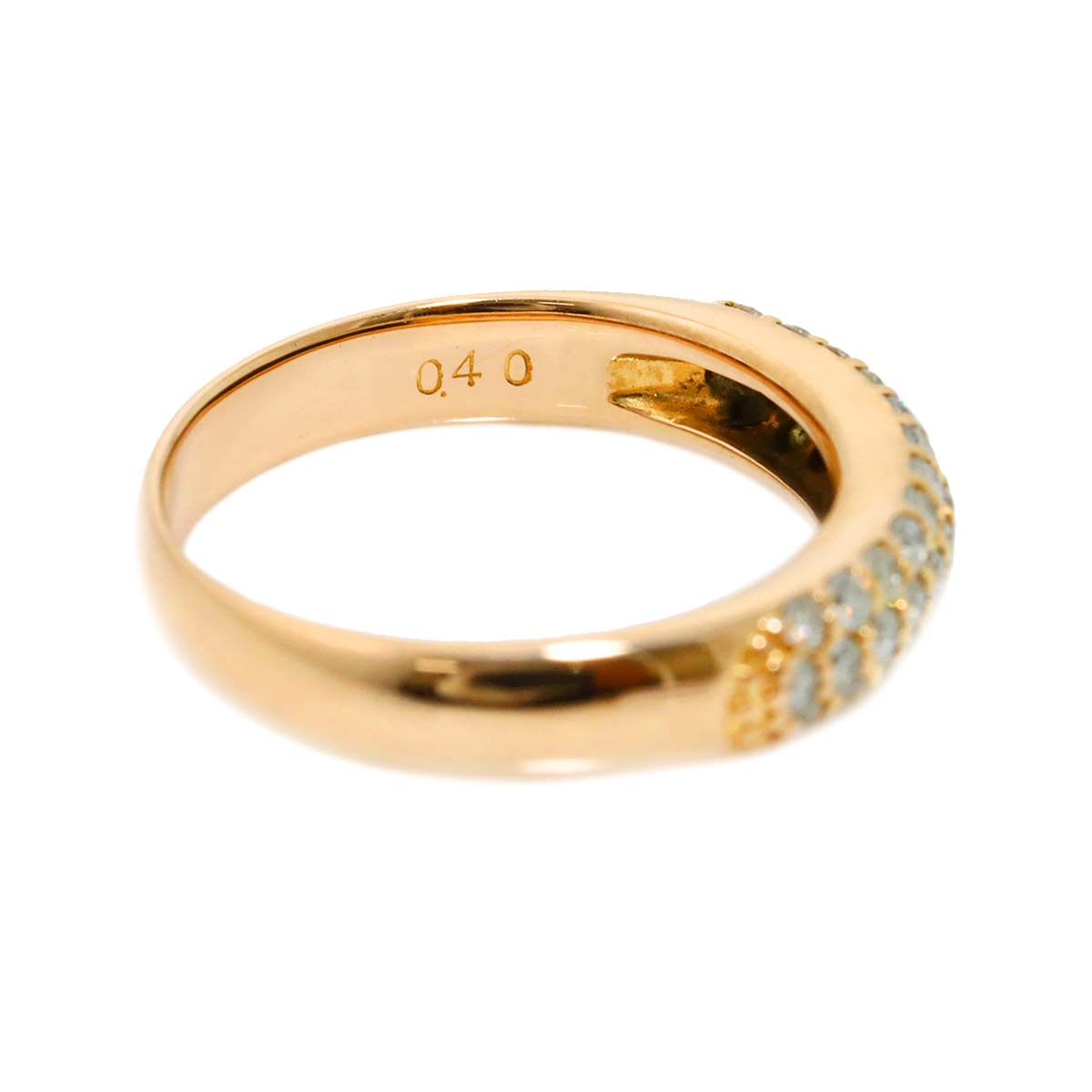 Diamond 0.40ct Ring 18K PG 750 Size4.5(US)