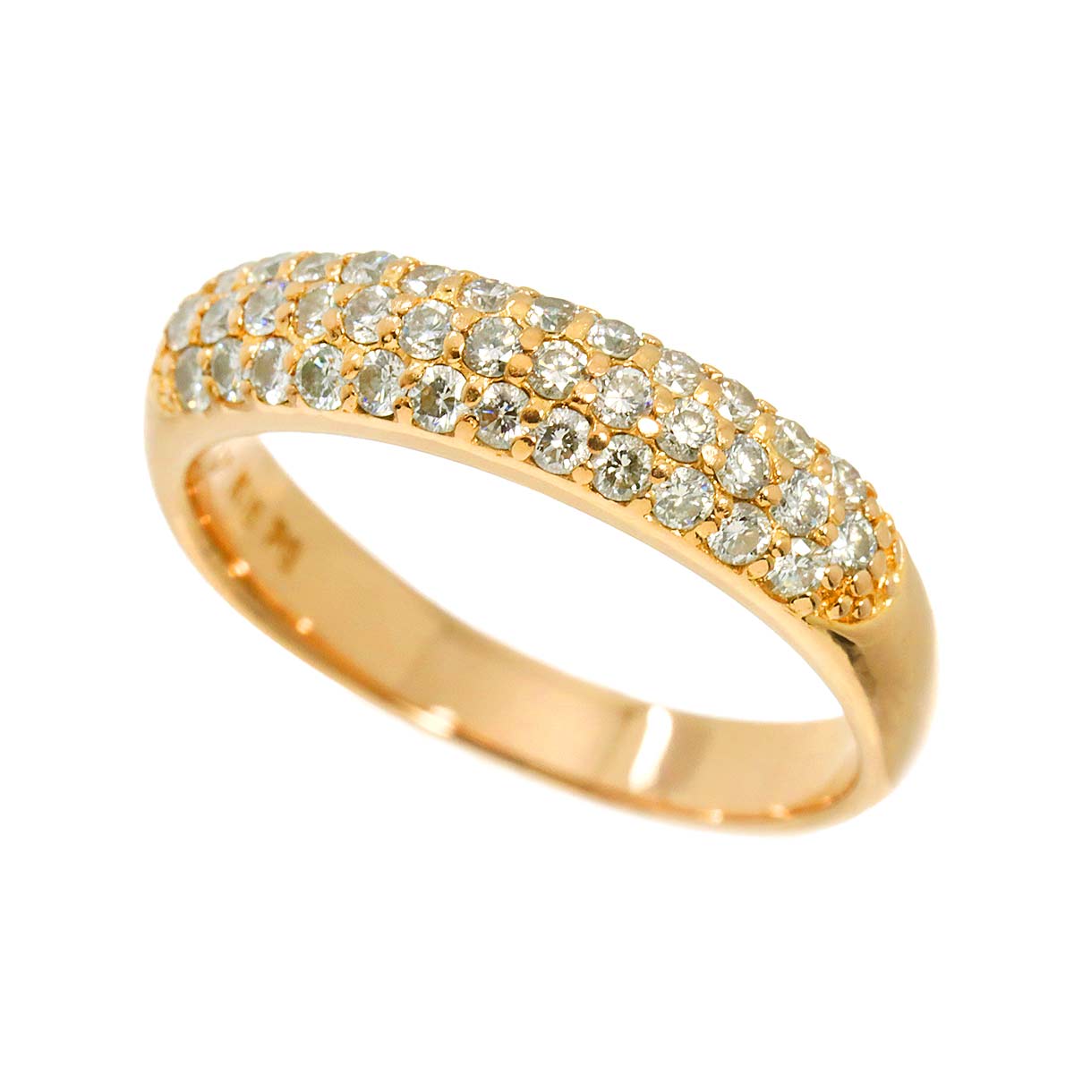 Diamond 0.40ct Ring 18K PG 750 Size4.5(US)