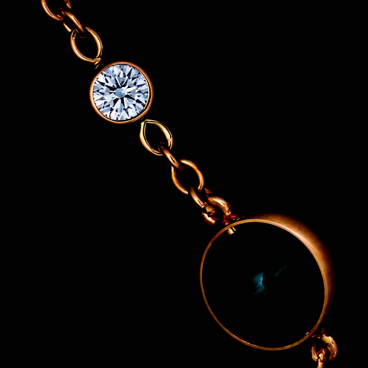 Possession Malachite Diamond Bracelet 18K PG 750