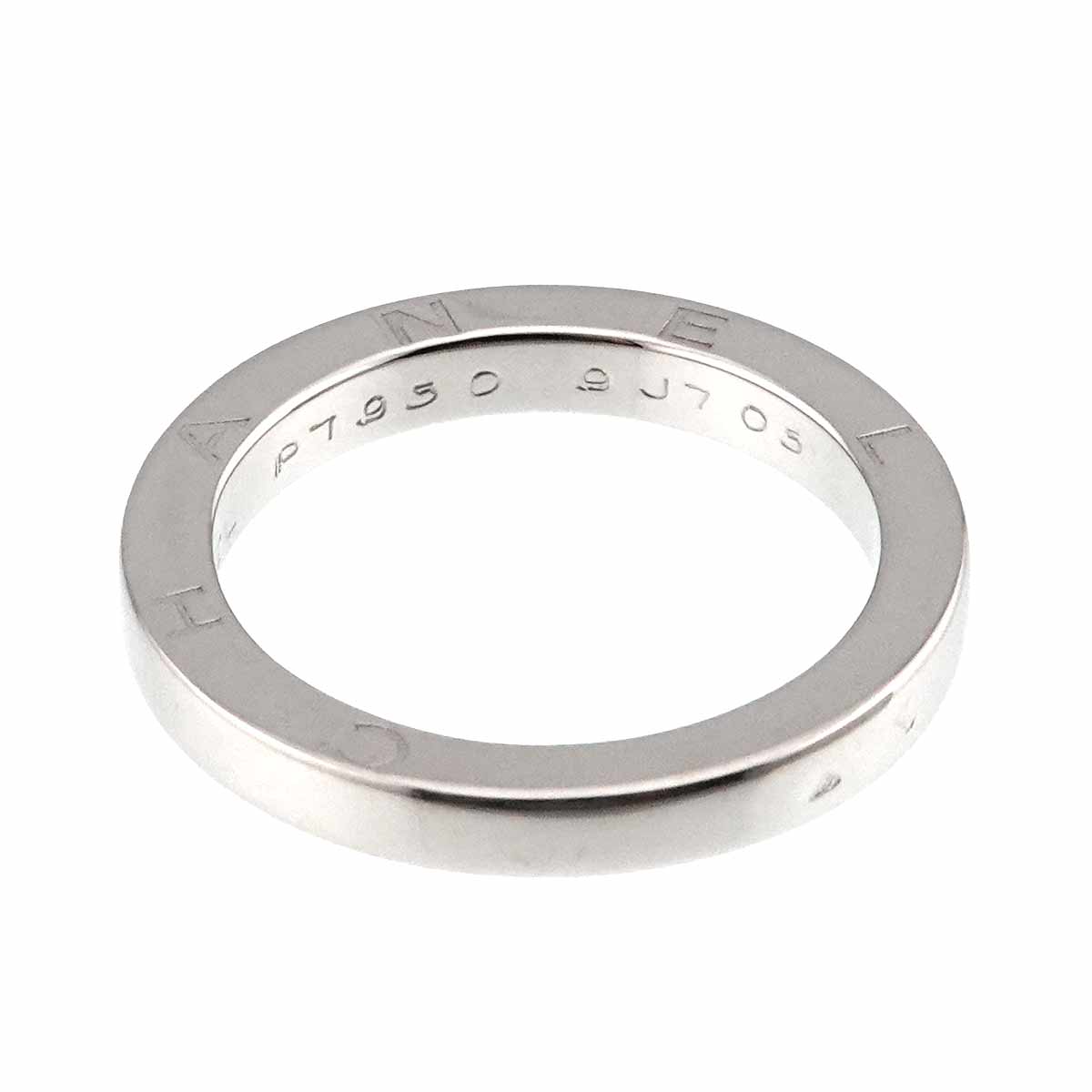 Signature Ring Pt Platinum Size6.75-7.25(US)