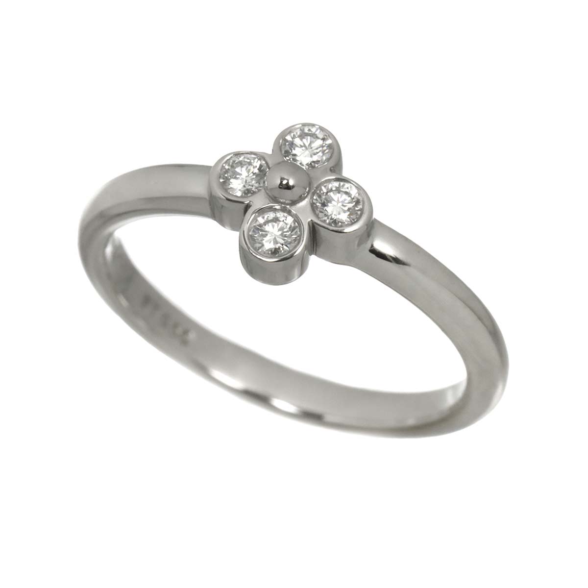 Flower Diamond Ring Platinum Size4-4.5(US)