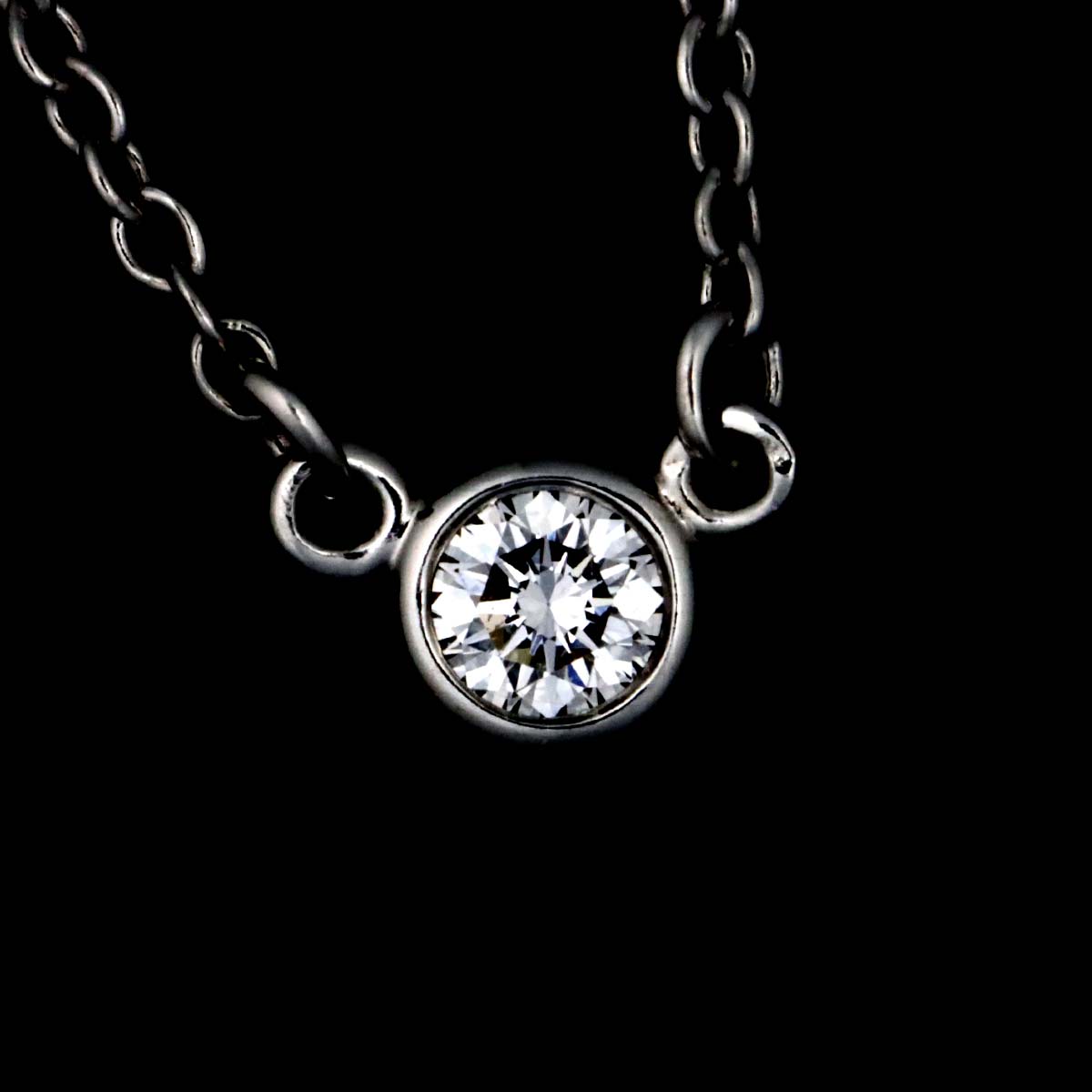 By The Yard Diamond 3P Necklace Platinum