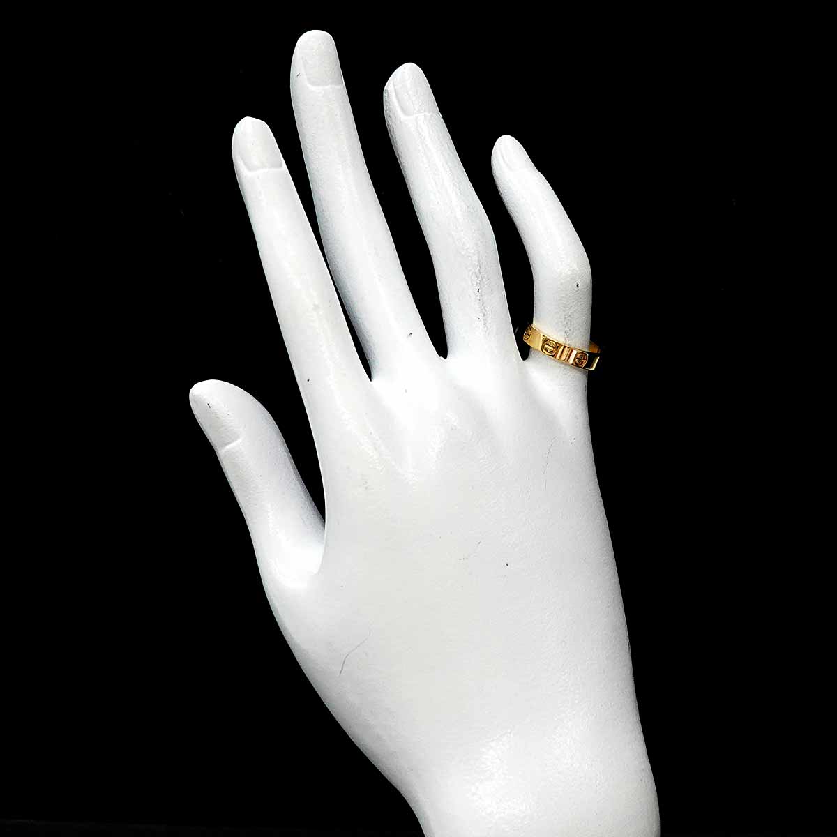 Mini Love Ring 18K Yellow Gold 750 size49 4.75-5(US)