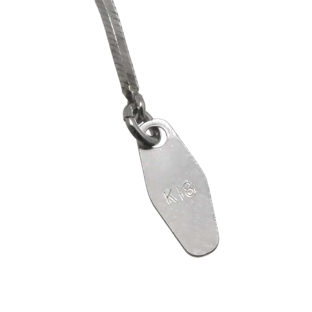 Brown Diamond 0.30ct Necklace 18K White Gold 750