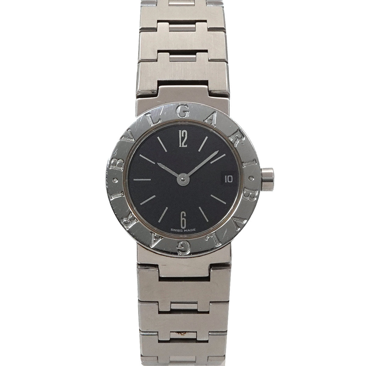 BVLGARIBVLGARI Date BB23SSD Quartz Black Dial Ladies Watch