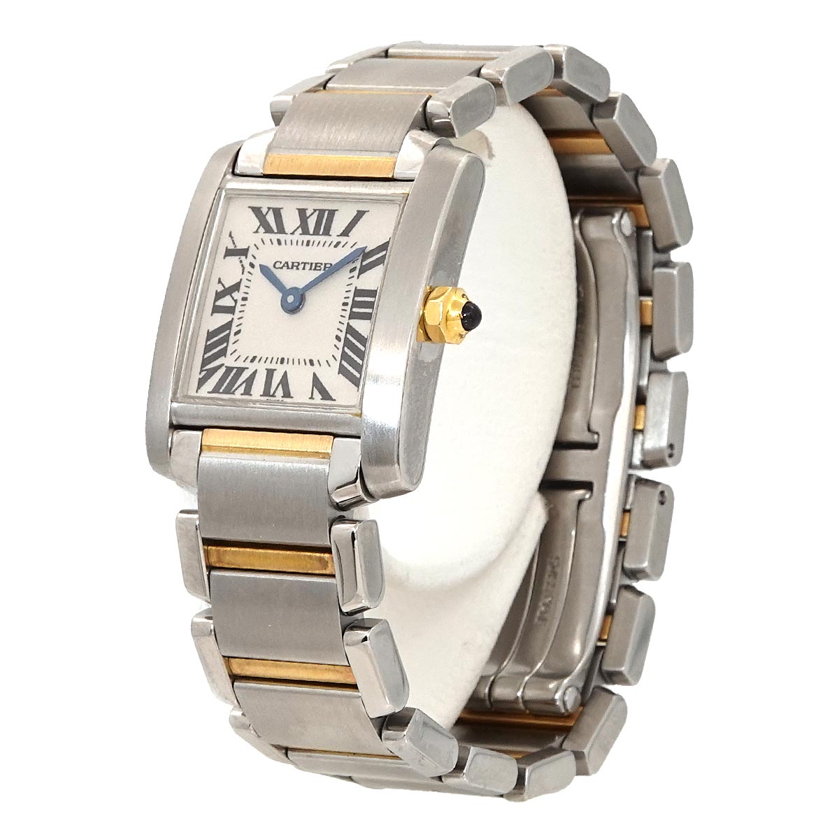 Tank Francaise SM W51007Q4 750 YG Quartz Cream Dial Ladies