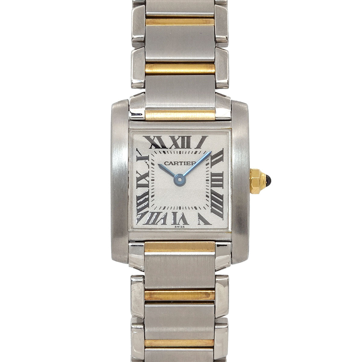 Tank Francaise SM W51007Q4 750 YG Quartz Cream Dial Ladies