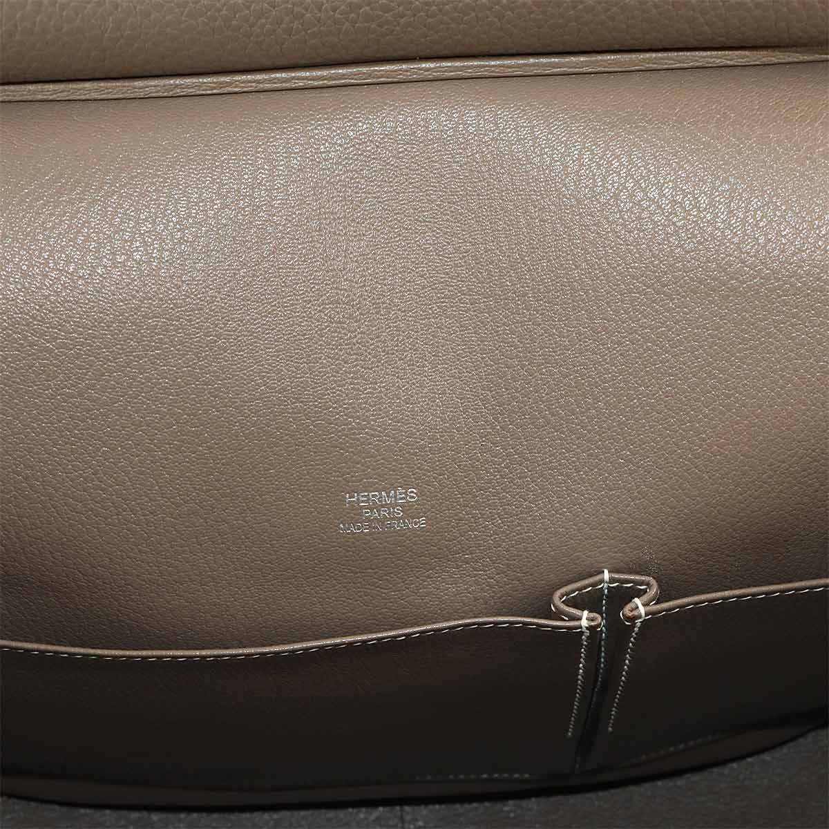 Jypsiere 34 Shoulder Bag Taurillon Clemence Etoupe Purse