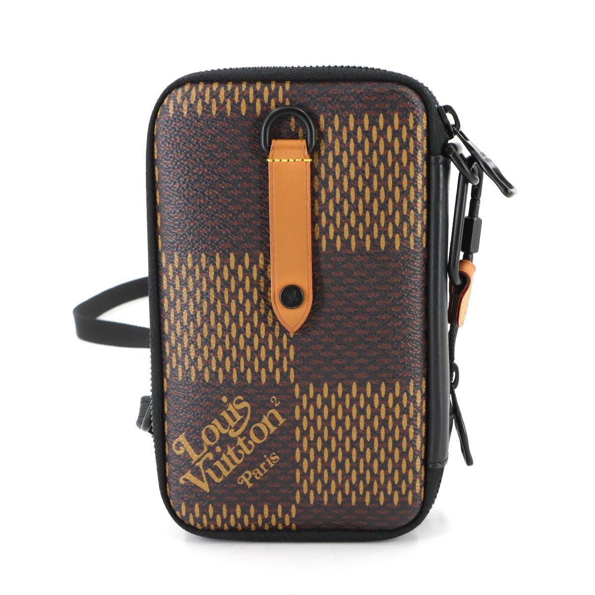 Damier Giant Double Phone Pouch Shoulder Bag N40377 NIGO