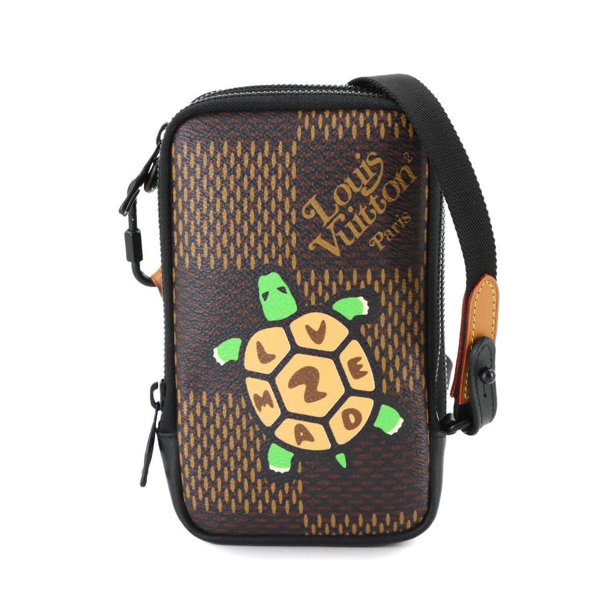 Damier Giant Double Phone Pouch Shoulder Bag N40377 NIGO