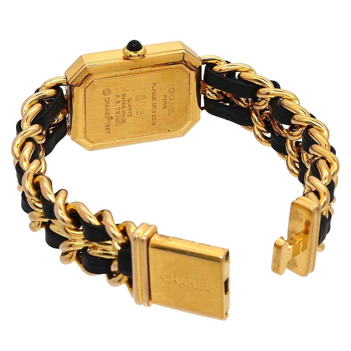 Premiere Size M H0001 Vintage Quartz Black Dial Ladies Watch