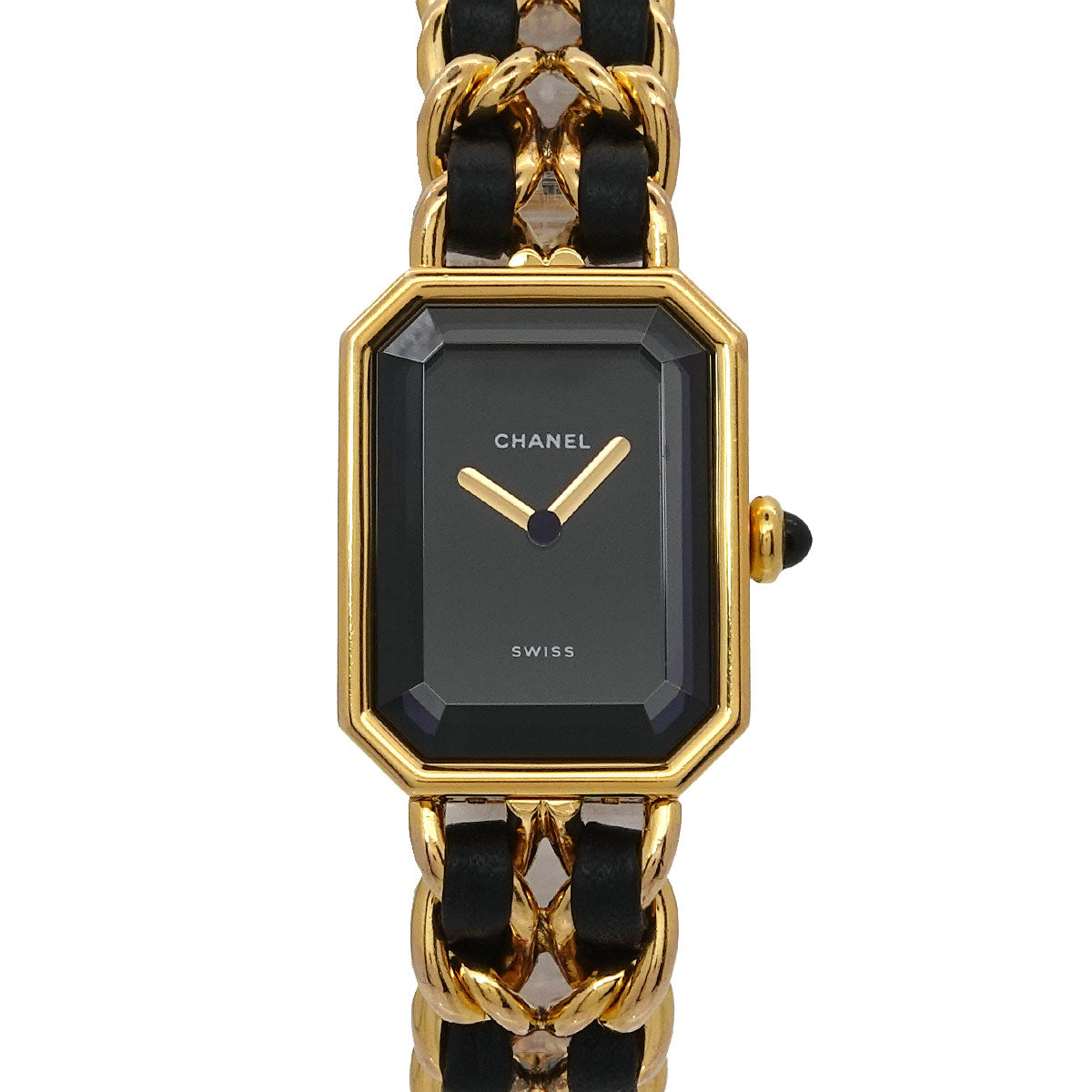 Premiere Size M H0001 Vintage Quartz Black Dial Ladies Watch