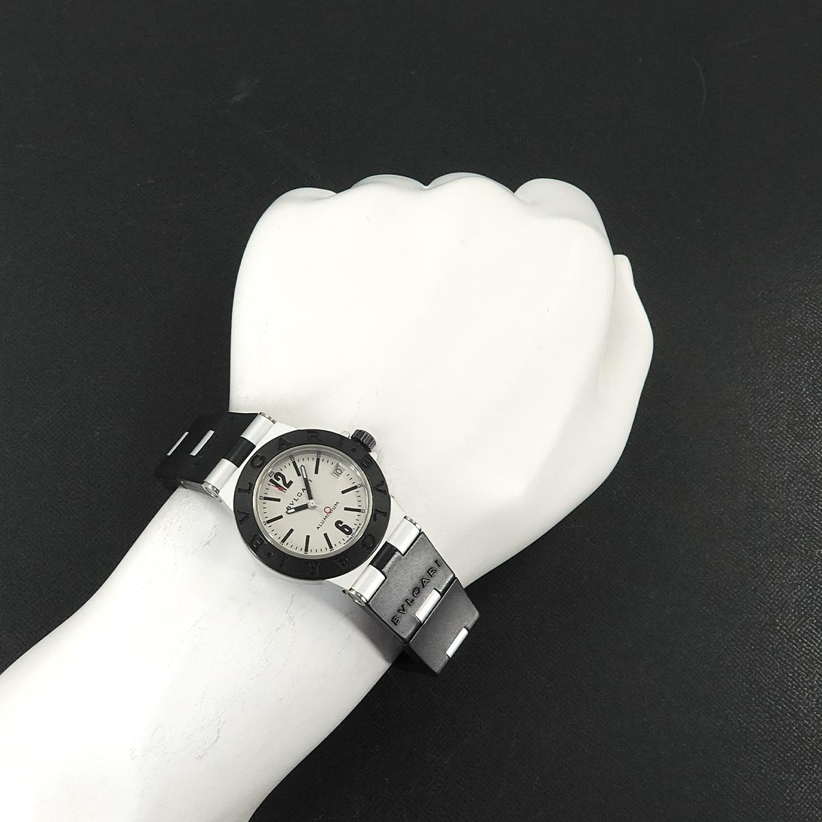 Aluminum AL32TA Date Quartz Silver Dial Boys Watch