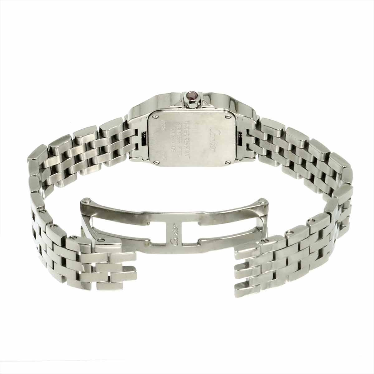 Santos Demoiselle SM W25075Z5 Quartz Pink Shell Dial Ladies