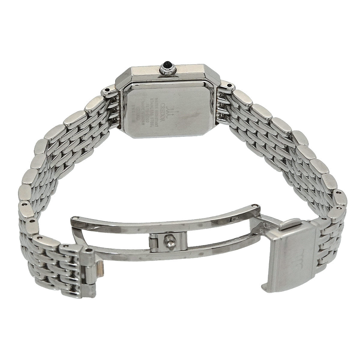 CREDOR Signo GSTE889 White Shell Dial Diamond Bezel Ladies