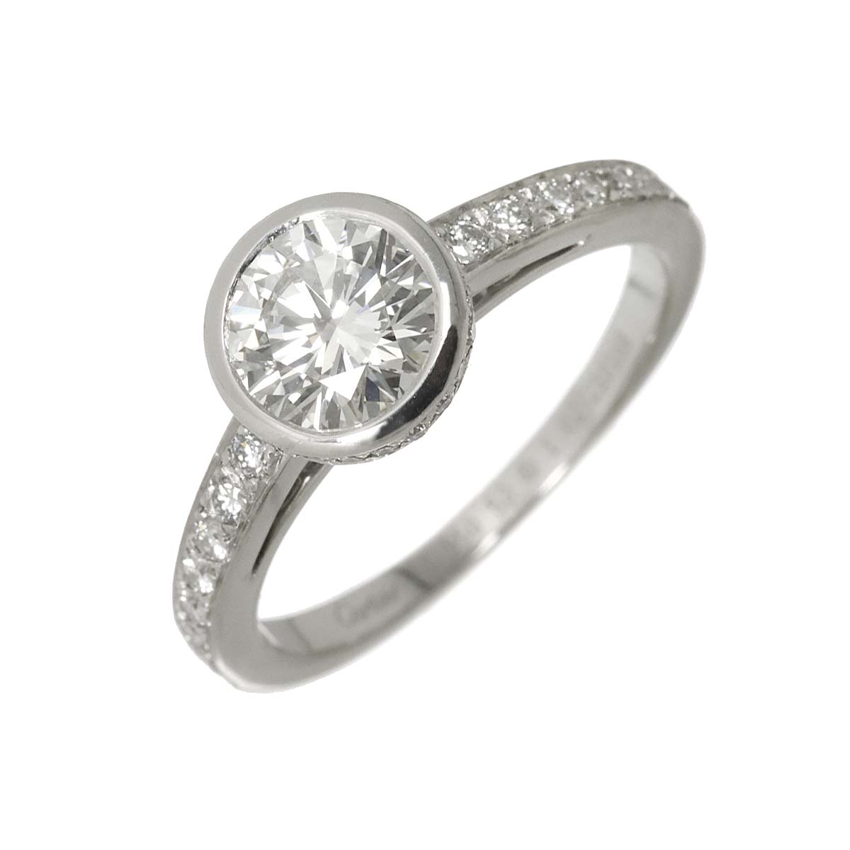Diamond 1.02ct E/VS2 Ring Pt Size53 6-6.25(US)
