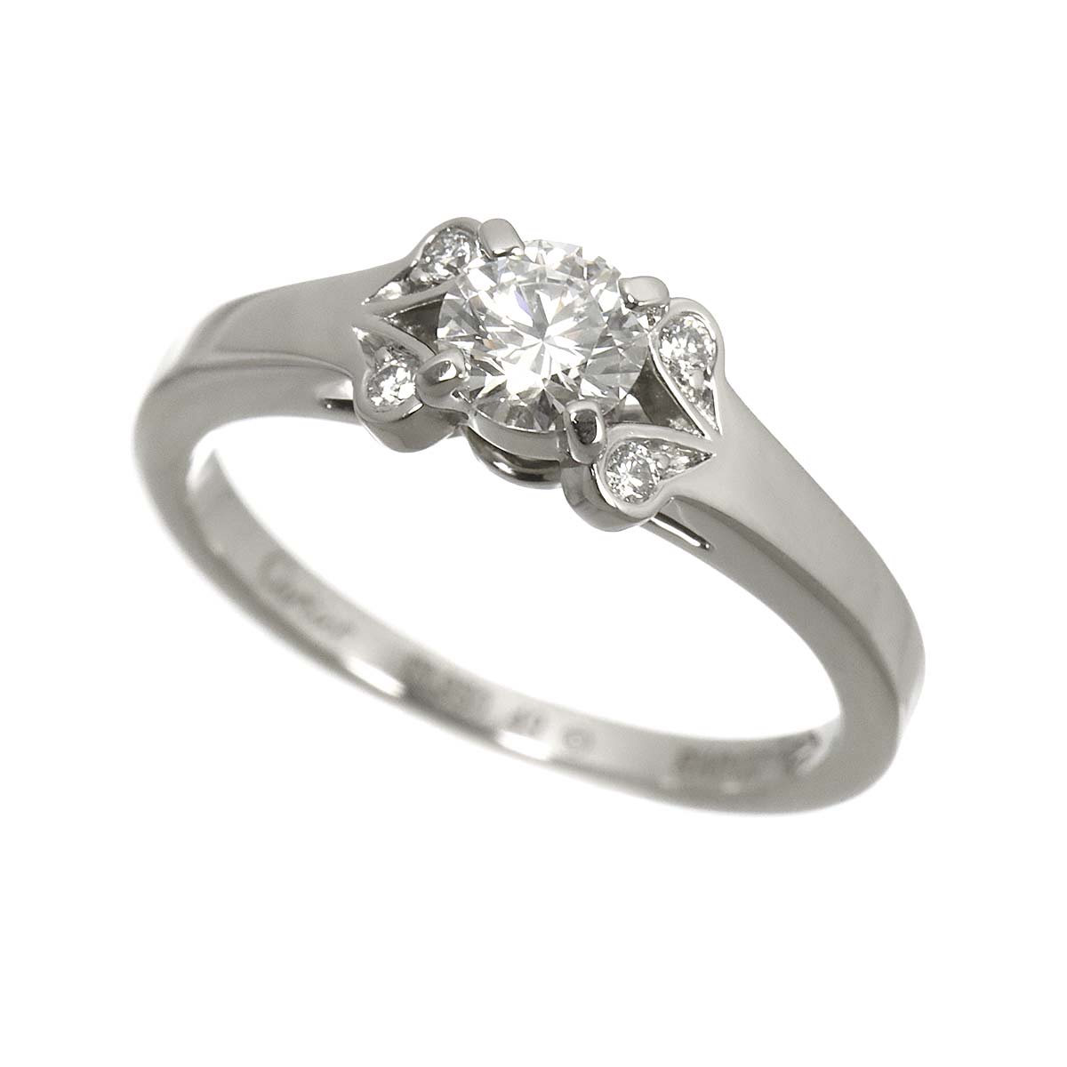 Ballerine Diamond 0.35ct G/VVS1/3EX Ring Pt Size49 4.75-5(US)