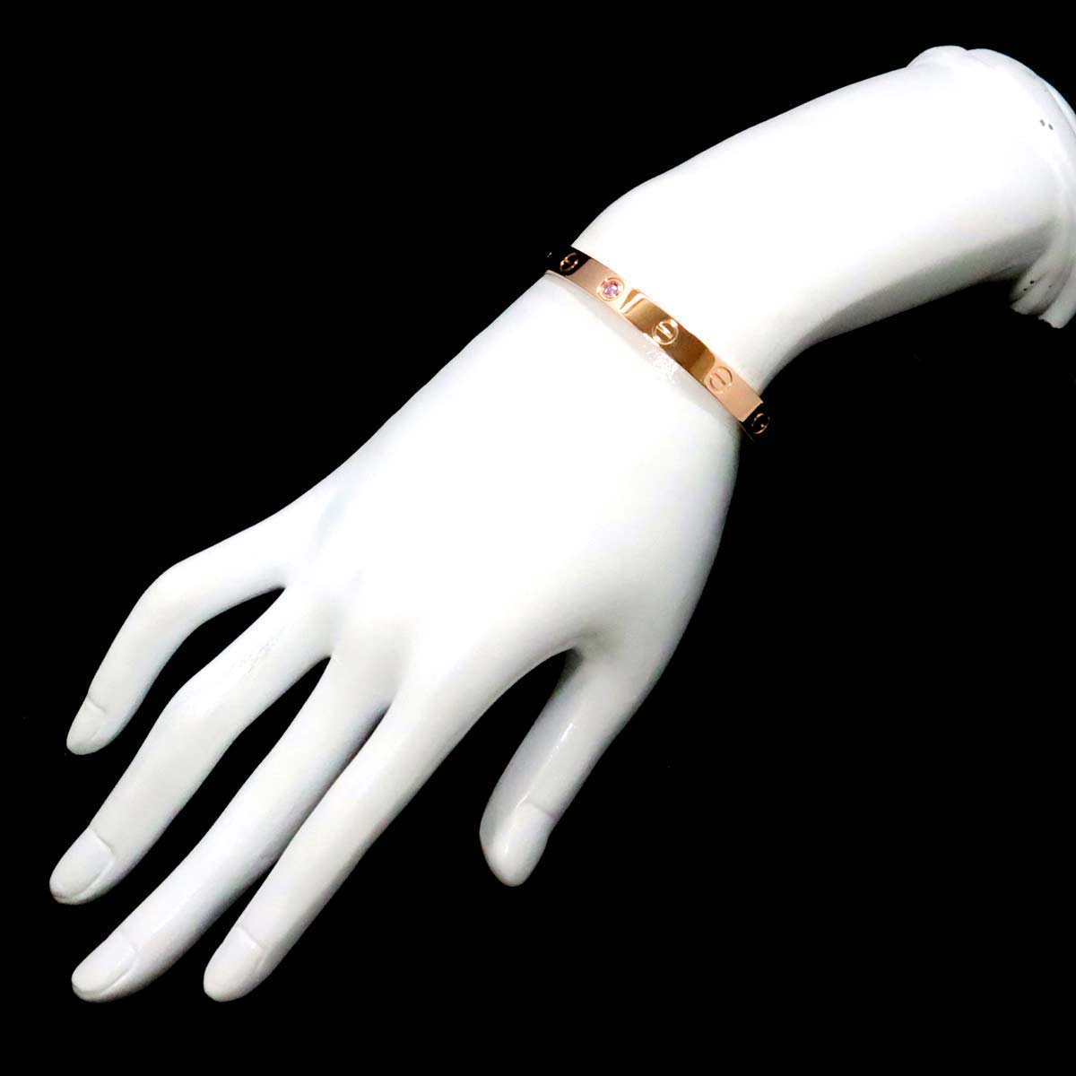 Love Open Bracelet Sapphire 18K Pink Gold 750 Size16