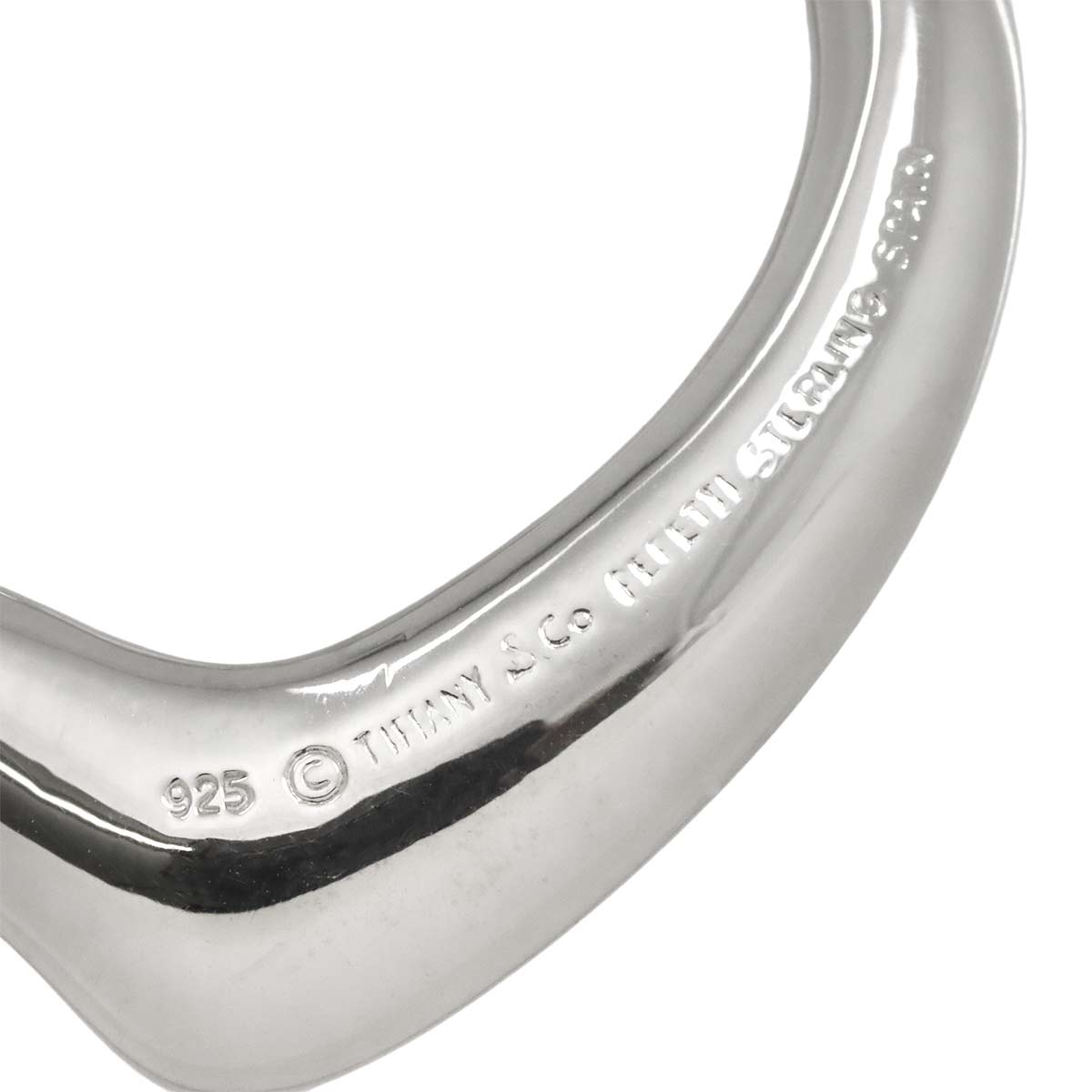 Open Heart Long Necklace Silver 925