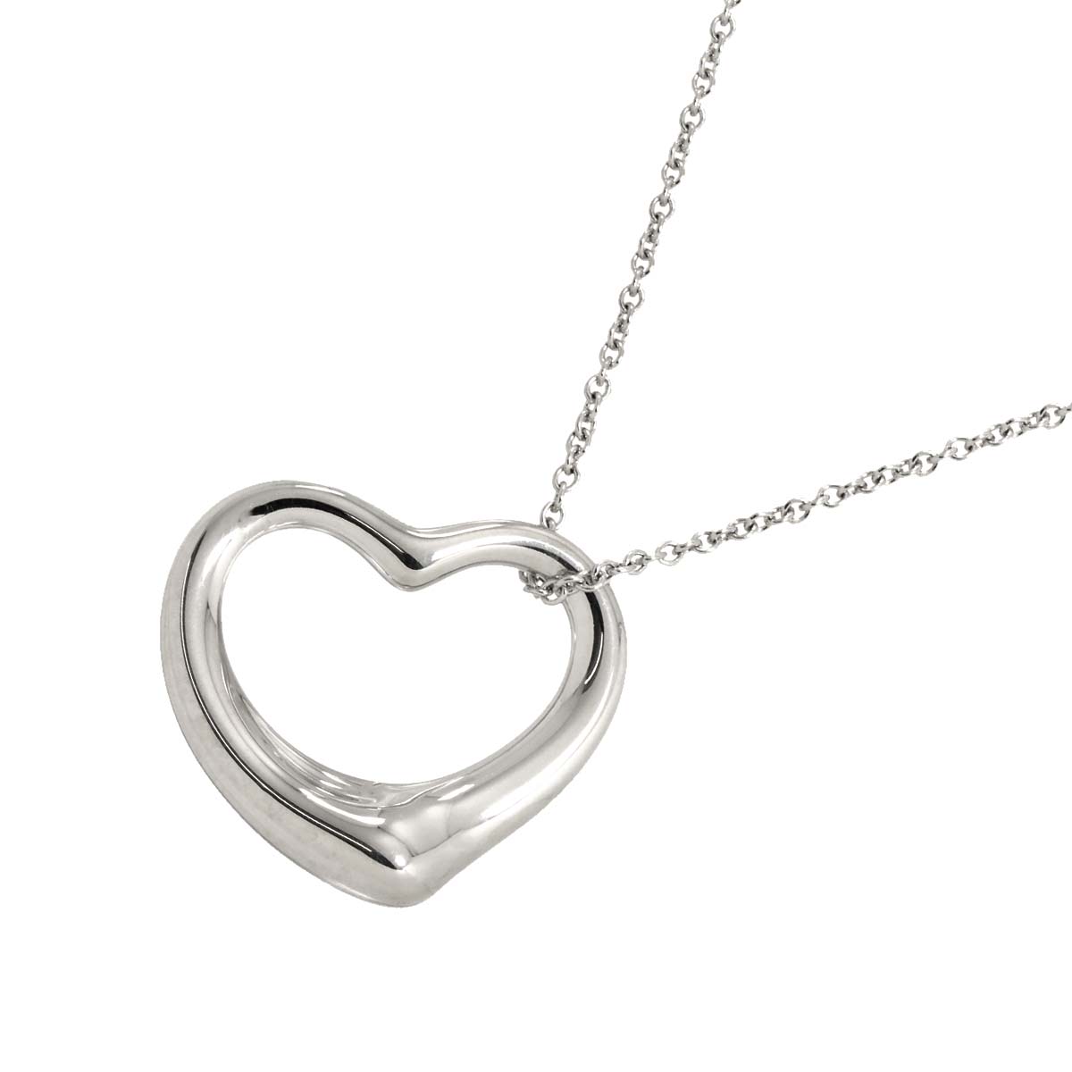 Open Heart Necklace Silver 925