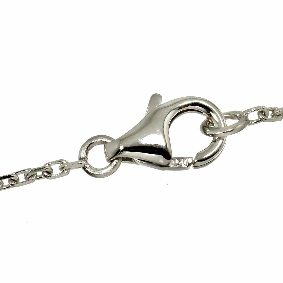 Vintage Alhambra chalcedony Necklace 18K WG 750