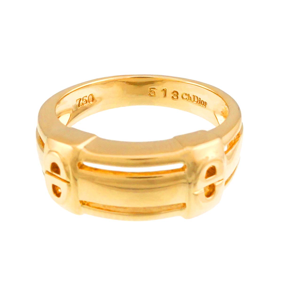 Ring 18K Yellow Gold 750 size5.5-5.75(US)