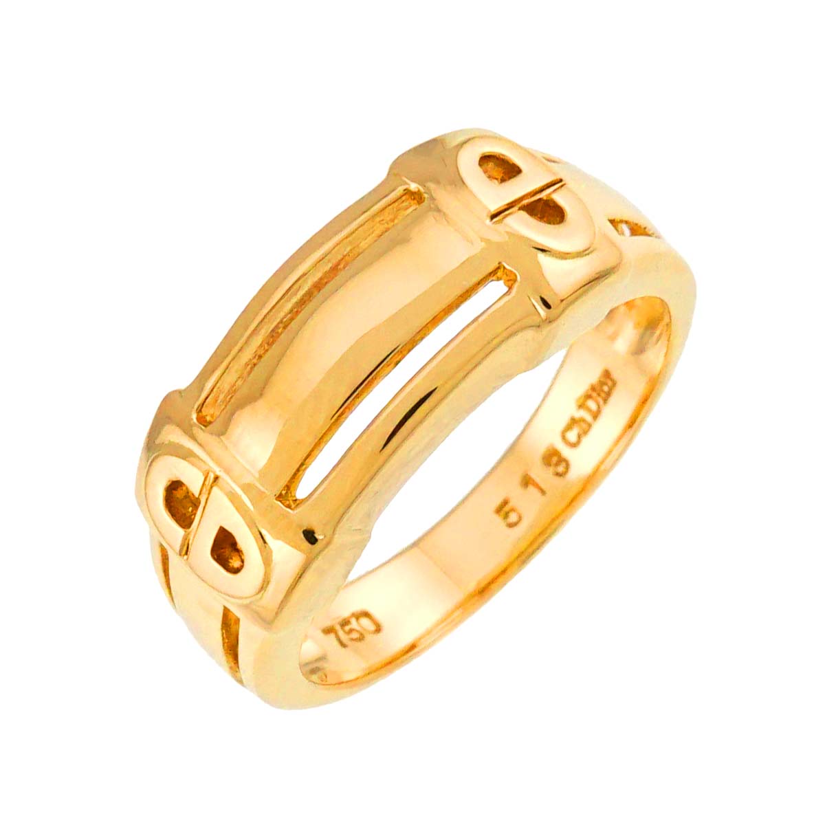 Ring 18K Yellow Gold 750 size5.5-5.75(US)