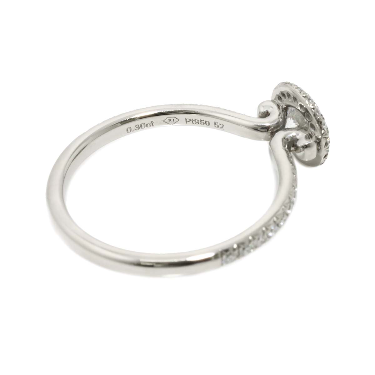 Passion Diamond 0.30ct E/VVS1/3EX Ring Pt size52 6(US)