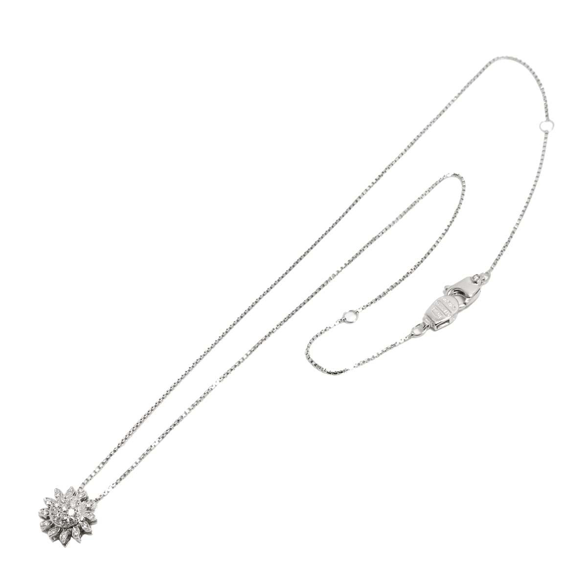 Diamond Necklace 18K WG 750