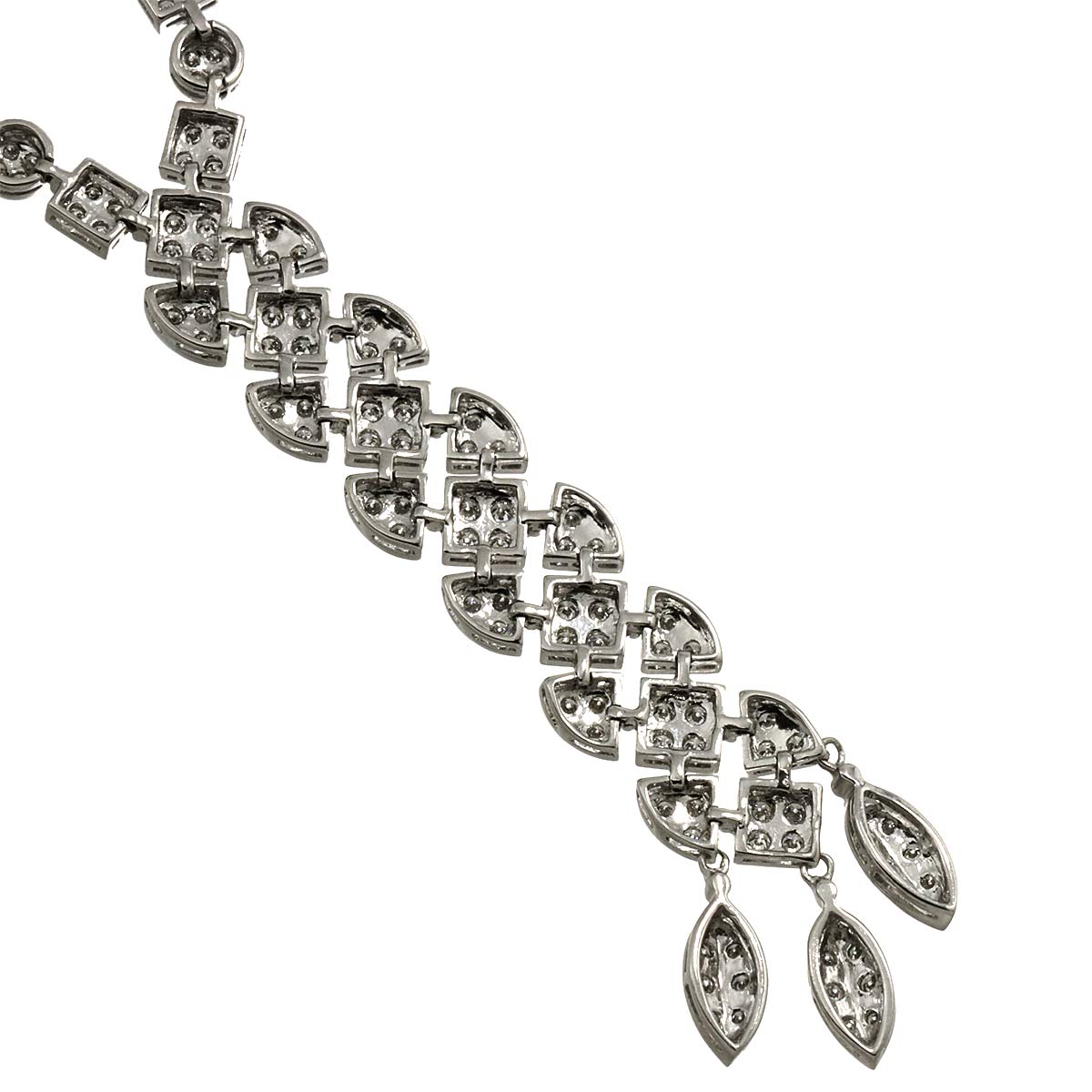 Diamond 2.01ct Necklace 18K WG White Gold 750