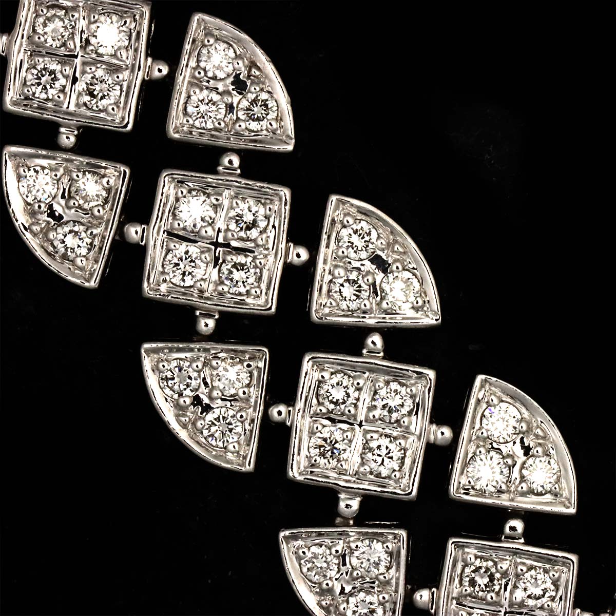 Diamond 2.01ct Necklace 18K WG White Gold 750