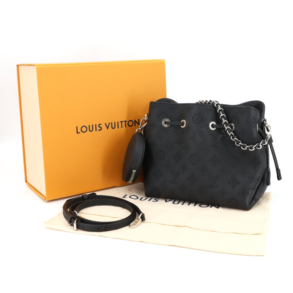 Mahina Bella 2way Shoulder Bag Leather Noir M57070