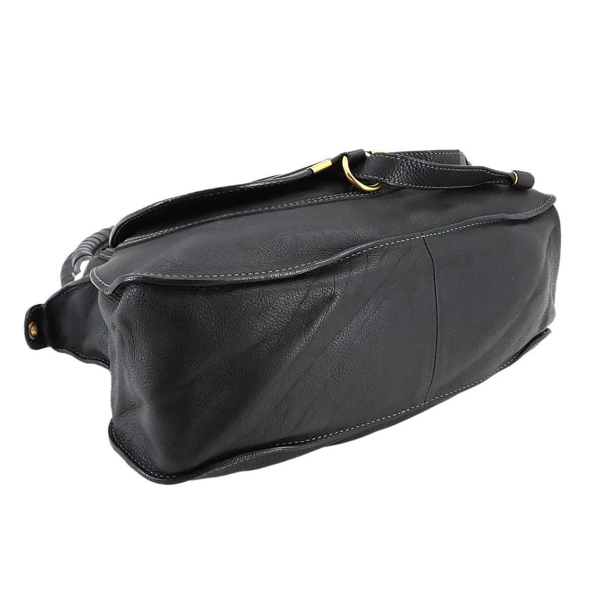 Marcie Hand Shoulder Bag Leather Gray Purse