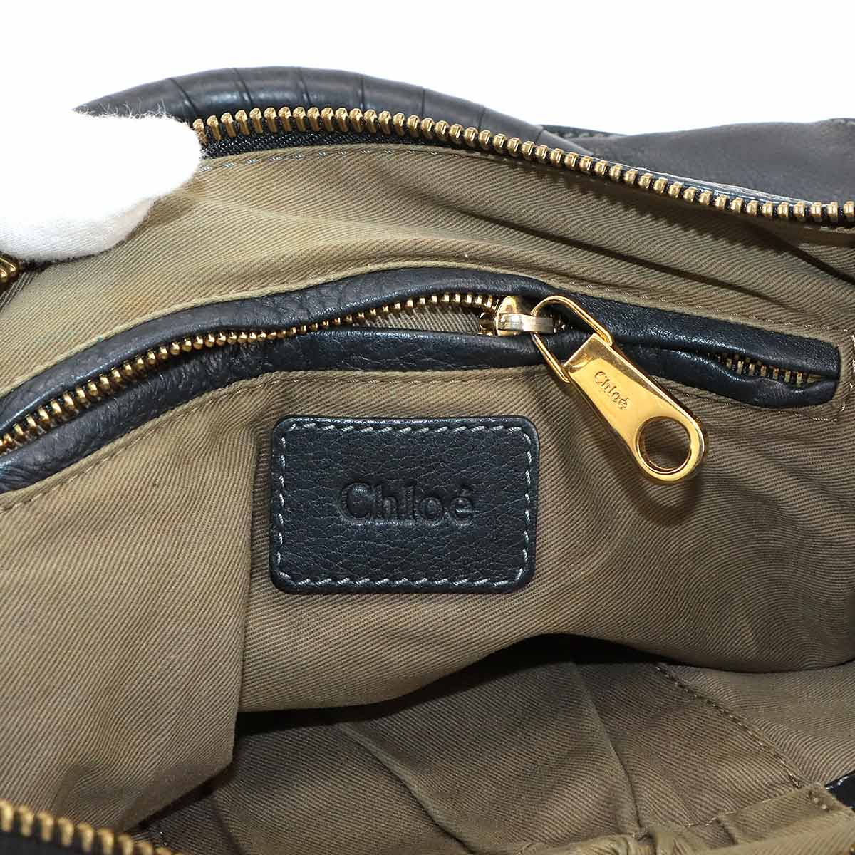 Marcie Hand Shoulder Bag Leather Gray Purse