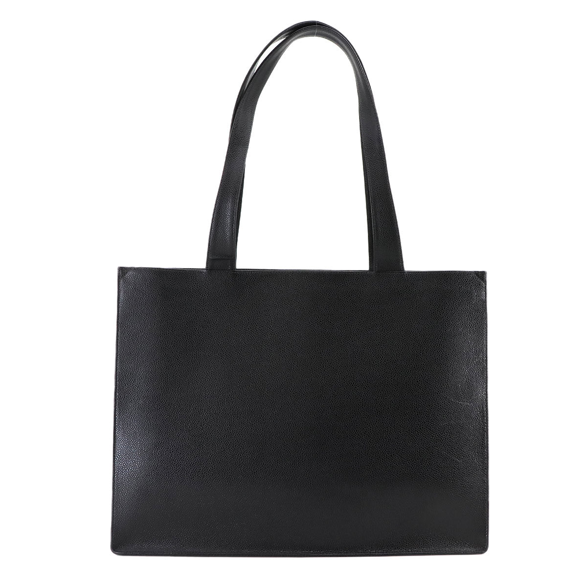 Tote Bag Leather Black Coco Logos Purse 90301203