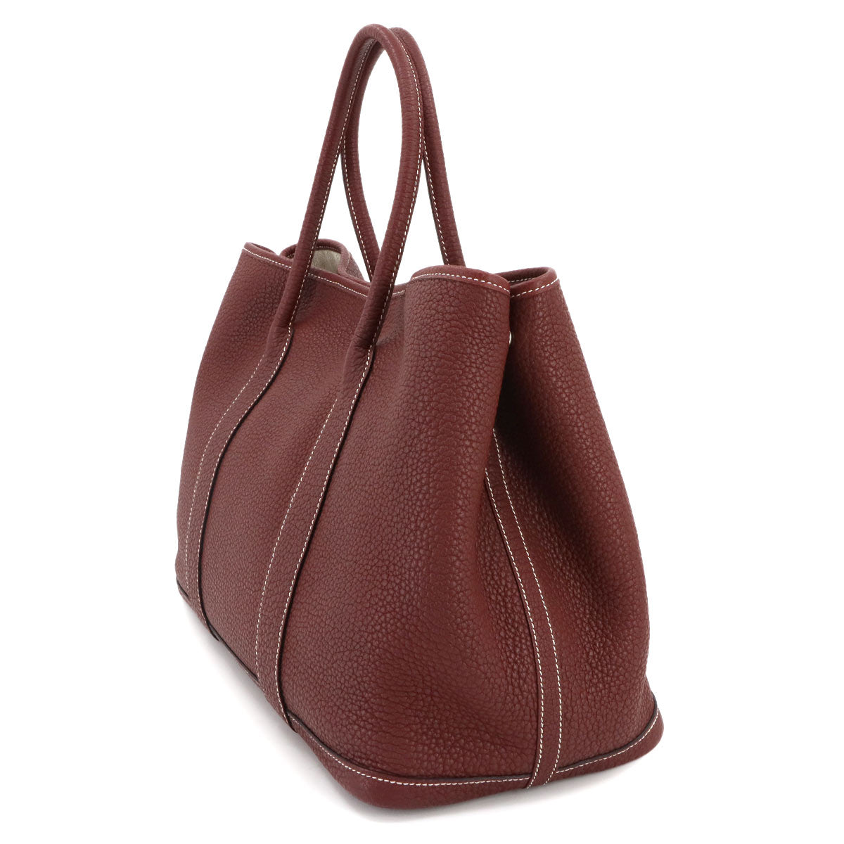 Garden Party PM Tote Bag Veau Negonda Leather Rouge H Purse