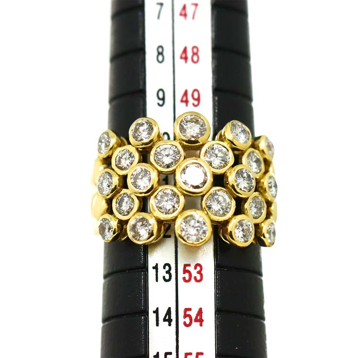 Diamond 1.50ct Ring 18K K18 YG Yellow Gold 750 size5.25-5.5(US)
