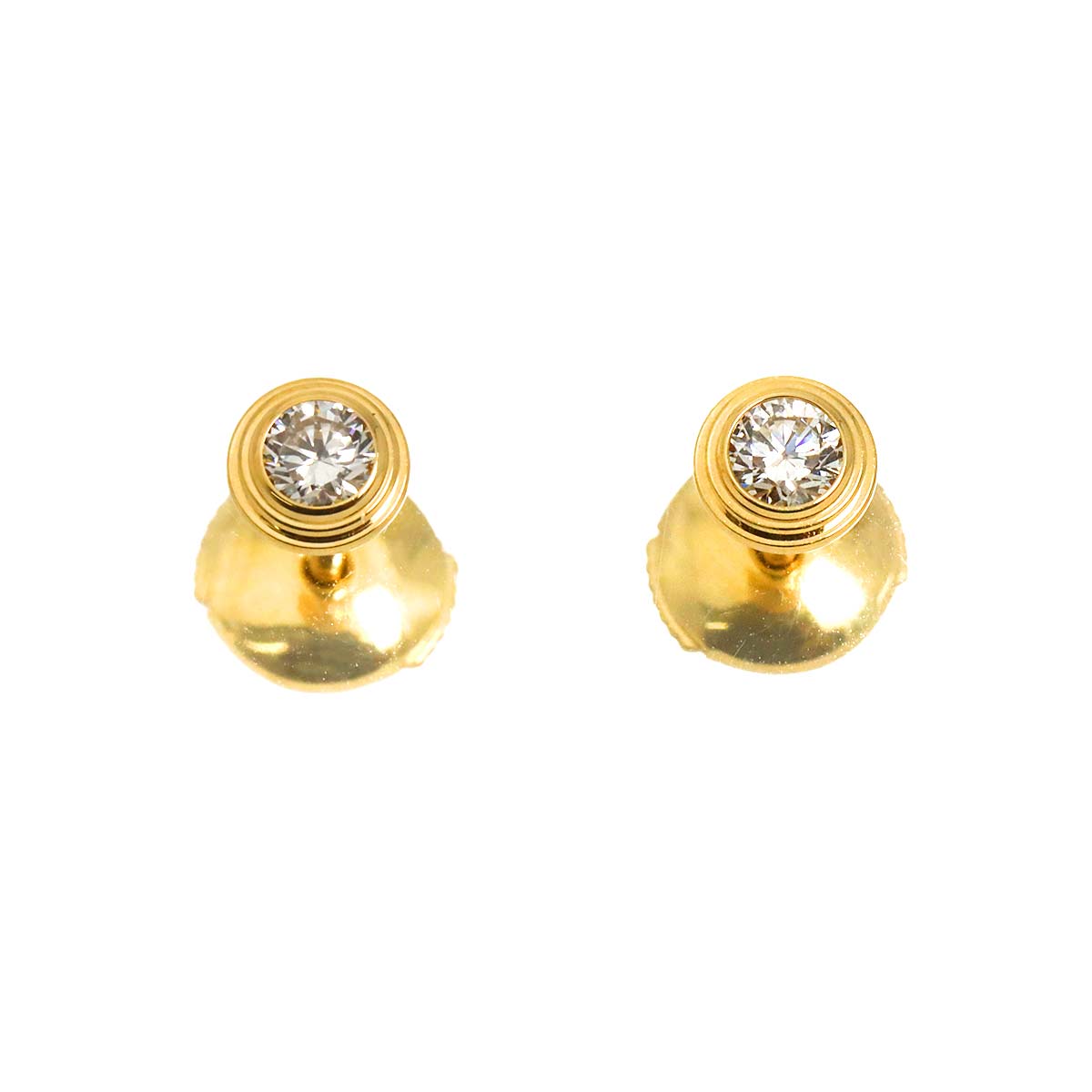 d Amour SM Diamond Earrings Pierced 18K YG 750