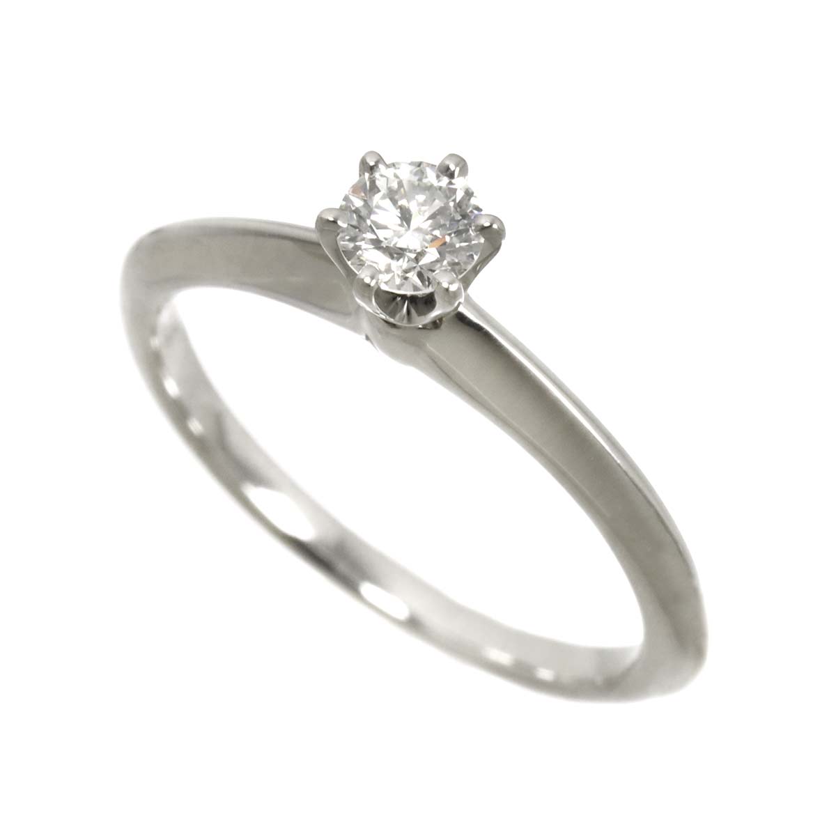 Diamond 0.23ct F/VS2/3EX Ring Pt 4.75-5(US)