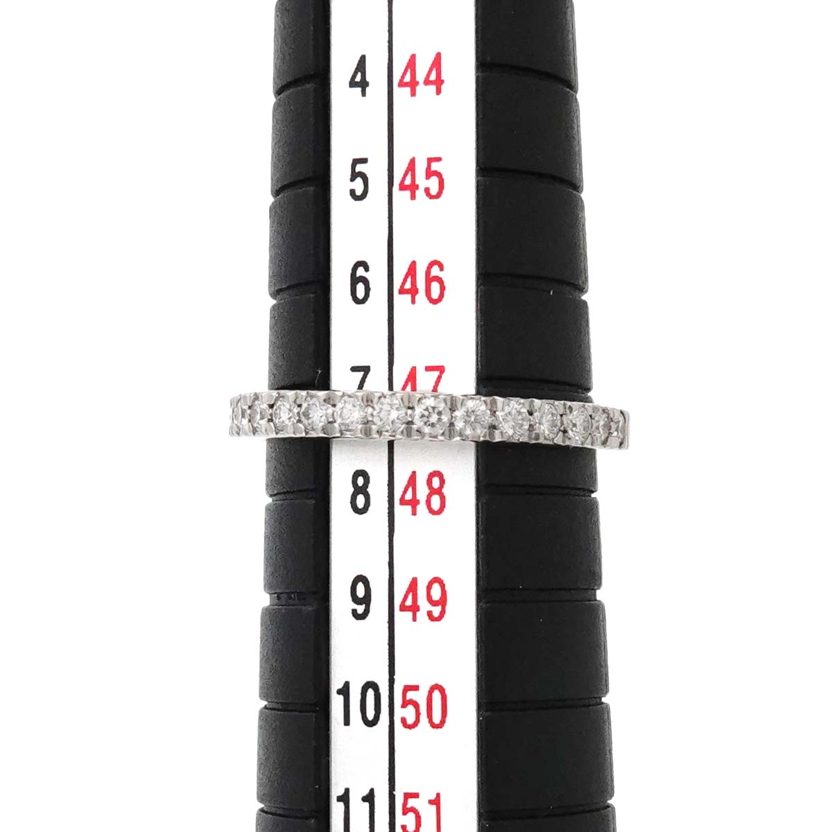 Half Diamond Ring Pt Platinum Size4-4.5(US)