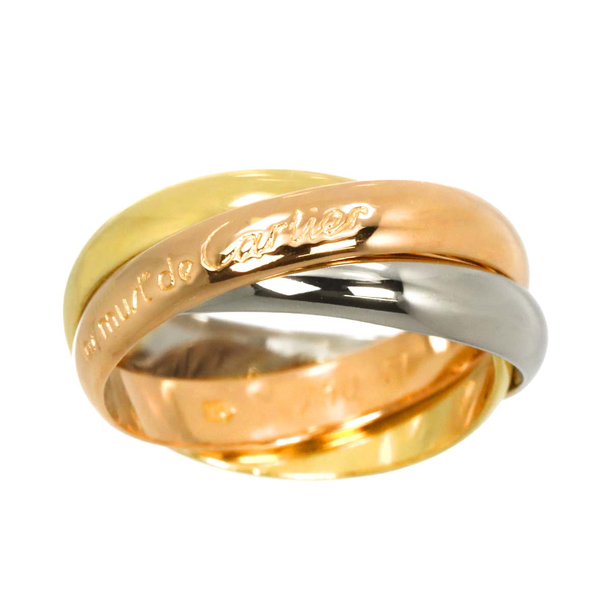 Trinity MM Ring 18K YG WG PG 750 Size51 5.5-5.75(US) 90301325