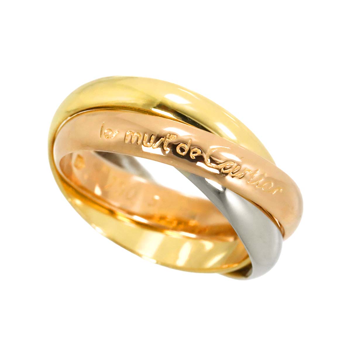 Trinity MM Ring 18K YG WG PG 750 Size51 5.5-5.75(US) 90301325
