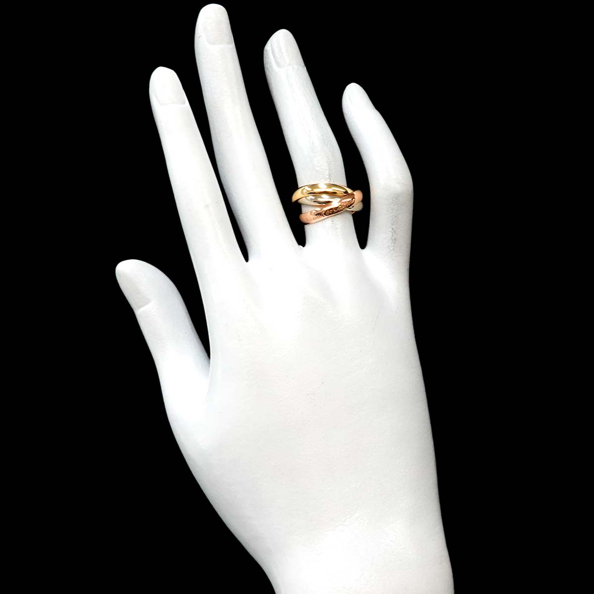 Trinity MM Ring 18K YG WG PG 750 Size51 5.5-5.75(US) 90301325