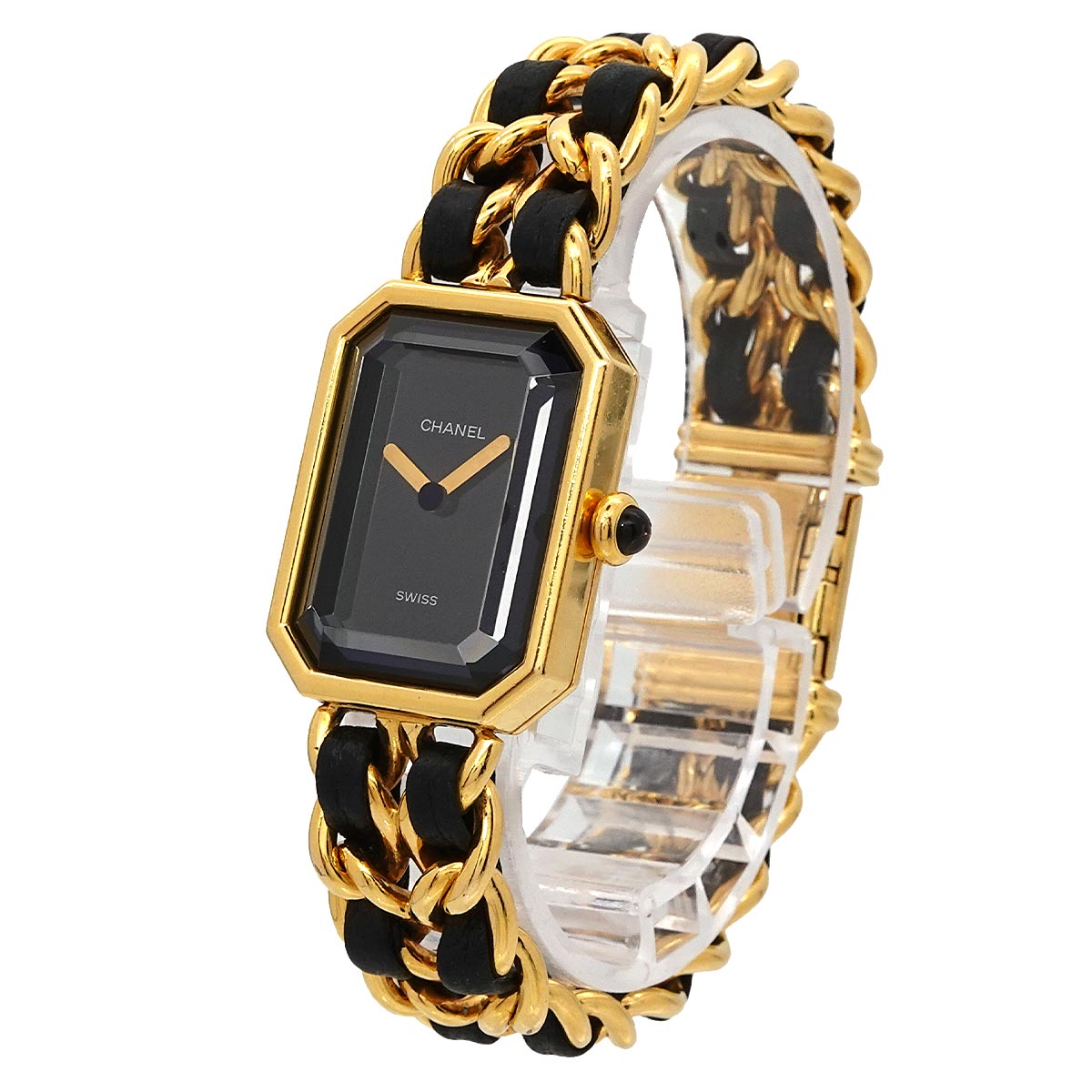 Premiere Size M H0001 Vintage Quartz Black Dial Ladies Watch