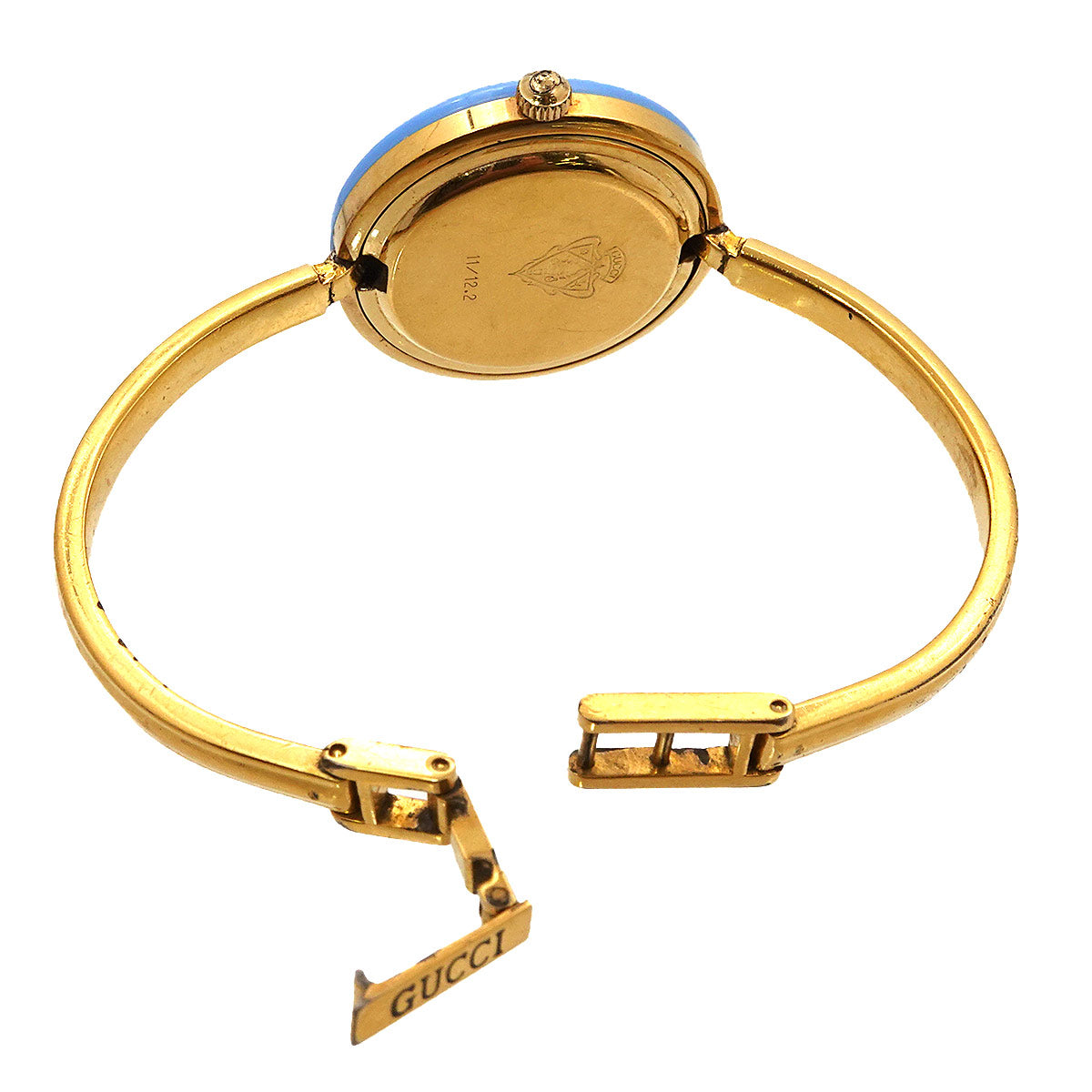 Change Bezel Bangle Watch 11/12.2 Quartz White Dial Ladies