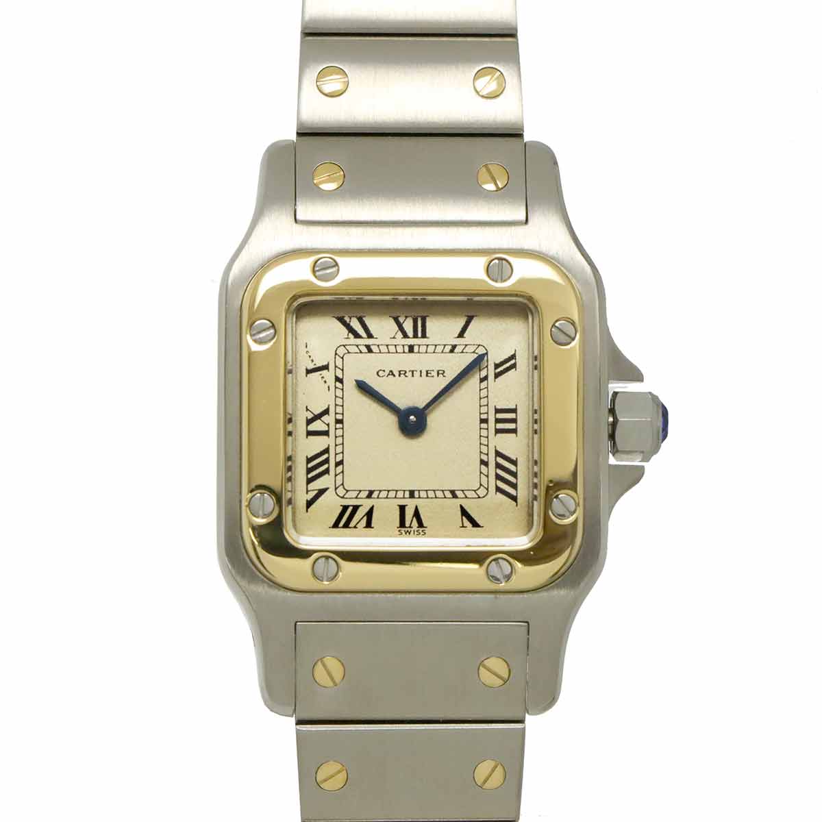 Santos Galbee W20012C4 K18YG Cream Dial Ladies Watch