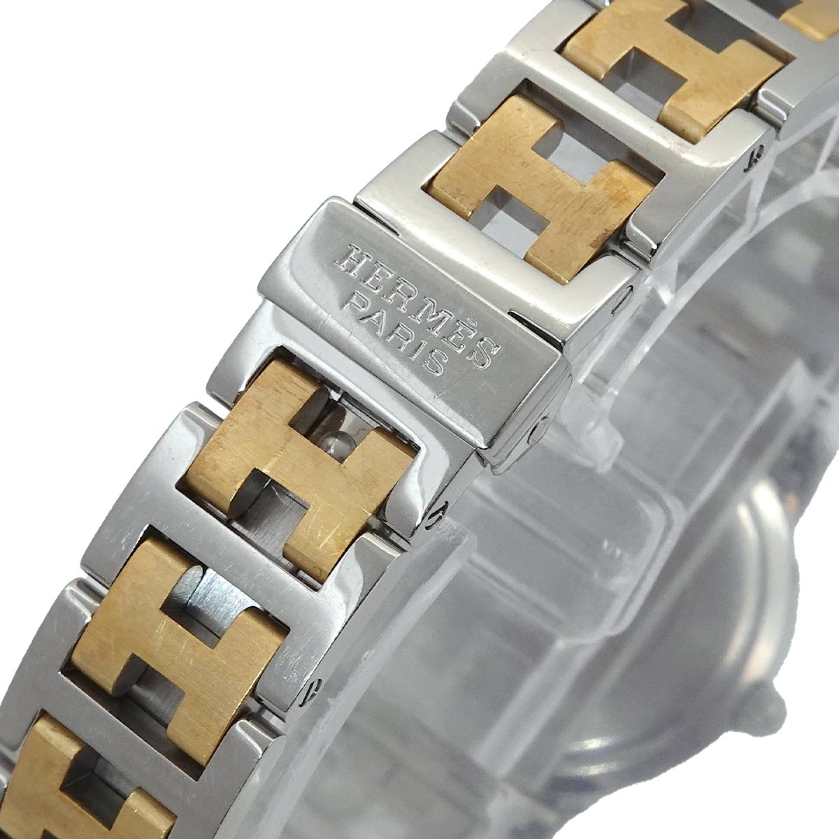 Clipper Two Tone CL4 220 Quartz Date cream Dial Ladies Watch